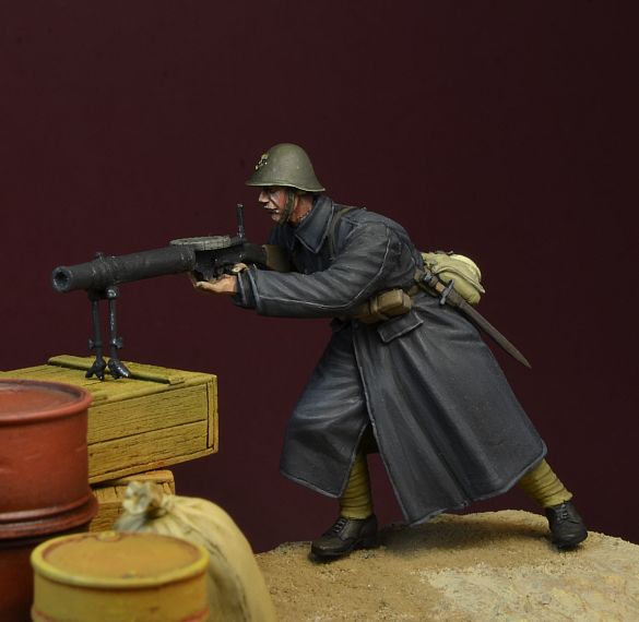 1/35 二战荷兰陆军黑魔鬼机枪手"鹿特丹1940年"