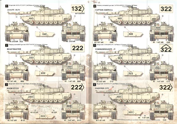 1/35 现代美国陆军第4步兵师 M1A2 SEP 艾布拉姆斯主战坦克 OIF