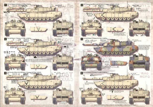 1/35 现代美国海军陆战队 M1A1HC 艾布拉姆斯主战坦克 OIF P.3