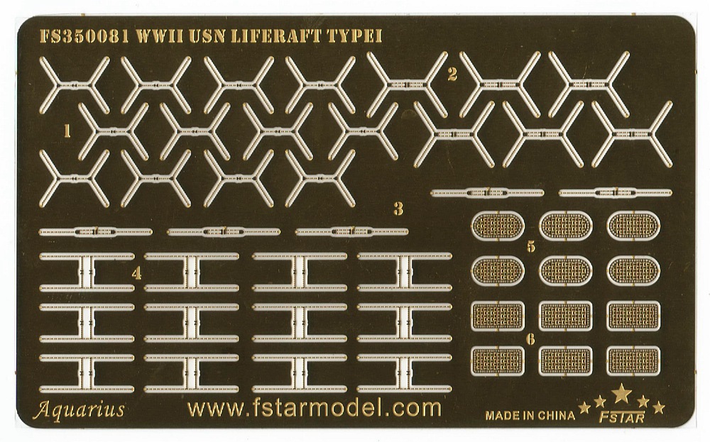 1/350 二战美国海军通用救生筏(12只)