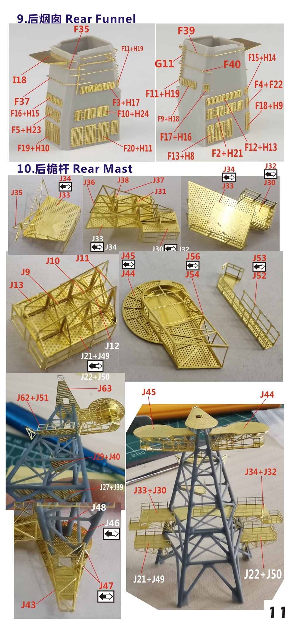 1/350 现代俄国海军勇敢I型潘捷列耶夫号导弹驱逐舰(1155型)完全改造套件(配小号手04516)