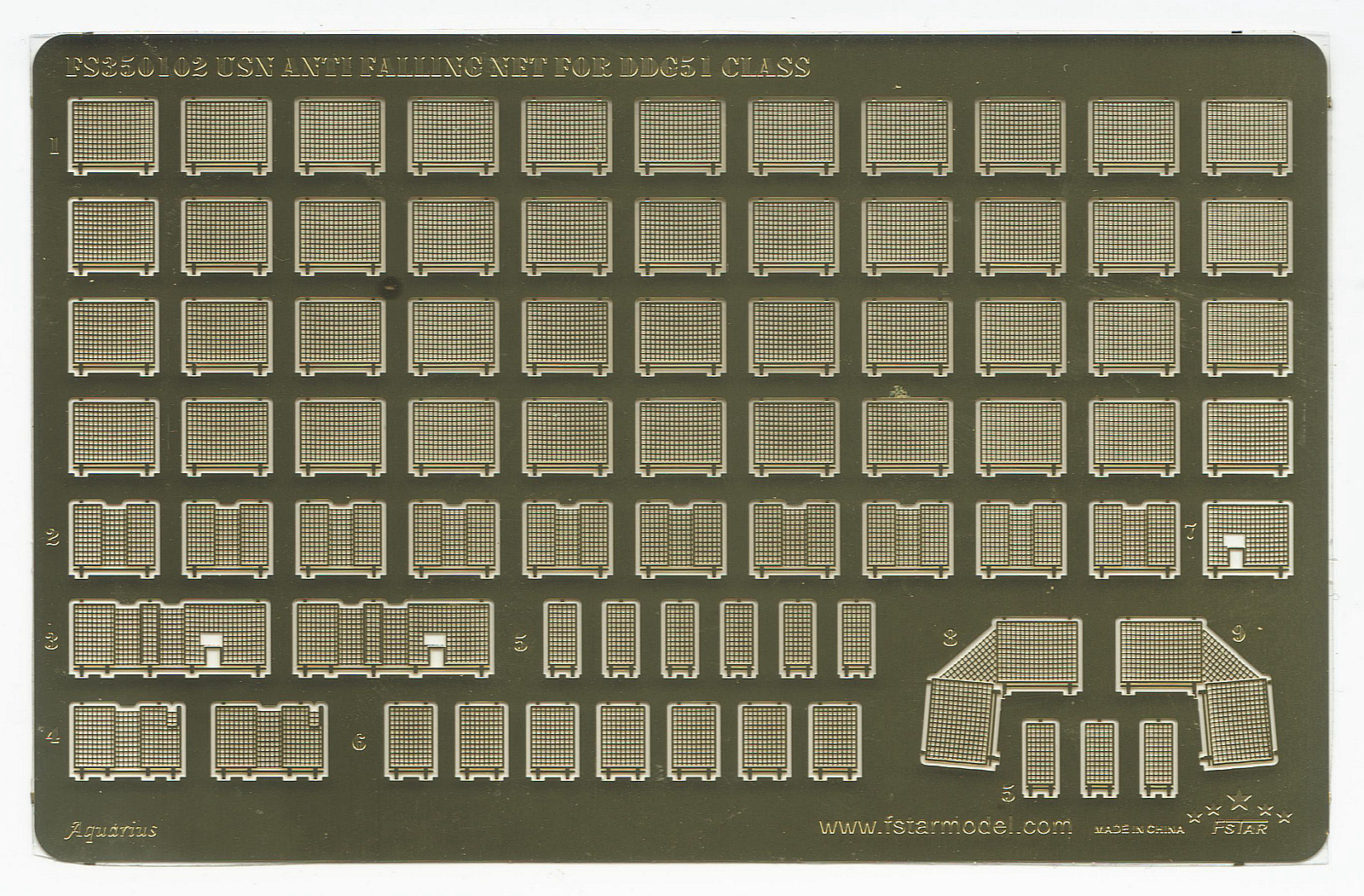 1/350 现代美国海军 DDG-51 阿利伯克级驱逐舰用防坠网