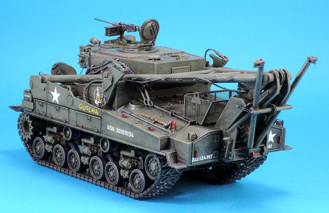 1/35 韩战美国 M74 坦克抢救车改造套件(配谢尔曼坦克HVSS悬挂)