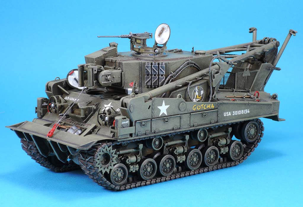 1/35 韩战美国 M74 坦克抢救车改造套件(配谢尔曼坦克HVSS悬挂)