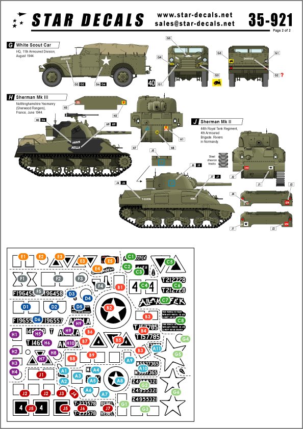 1/35 二战英国装甲部队"诺曼底战役1944年"