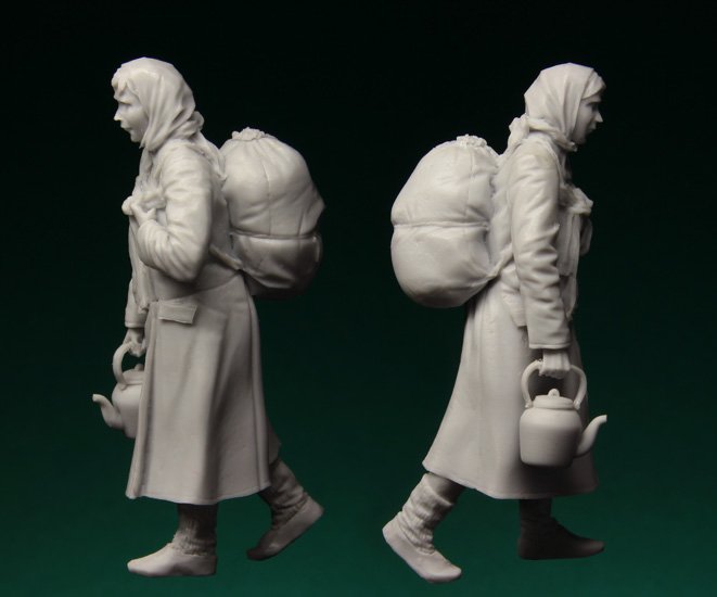 1/35 二战俄罗斯难民妇女(2)